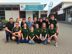 Die Gruppen aus Heist und Elmshorn beim Landeswettbewerb Stufe 2 und 3 im Jahr 2017 